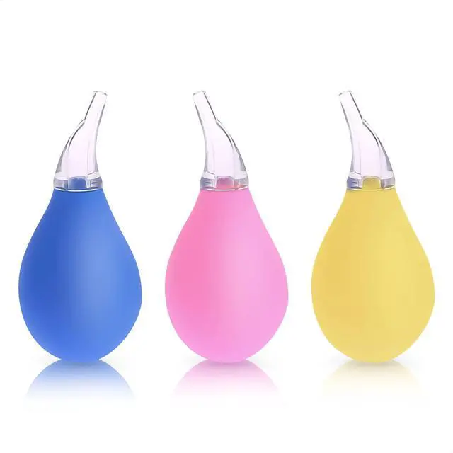 Main image of 3 Pcs Nose Bulb Syringe for Baby, 3.35", Odor-Free PVC & Silicone