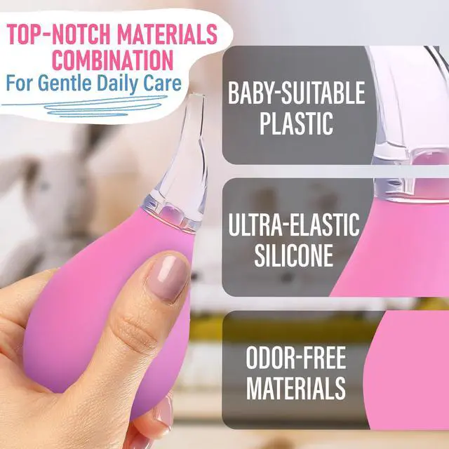Alt view image 3 of 7 - 3 Pcs Nose Bulb Syringe for Baby, 3.35", Odor-Free PVC & Silicone