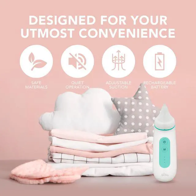 Alt view image 2 of 7 - Electric Baby Nasal Aspirator - Nose Sucker Machine for Newborn Infants Toddlers Kids Adults - Automatic Booger Snot Vacuum Cleaner with Adjustable Suction Levels for Mucus Removal