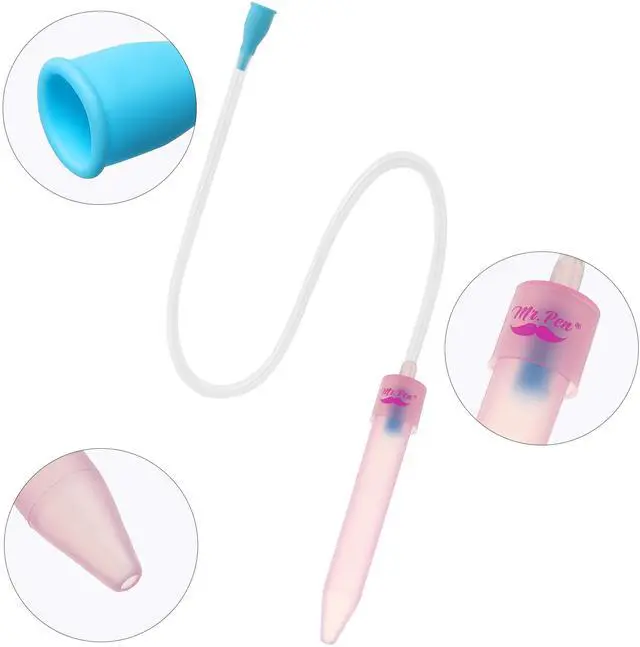 Alt view image 7 of 7 - Baby Nasal Aspirator with 3 Extra Hygiene Filters, Pink