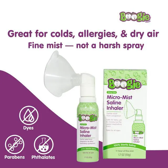 Alt view image 2 of 7 - Wipes - Micro-Mist Saline Inhaler, Unscented - 1.7 oz