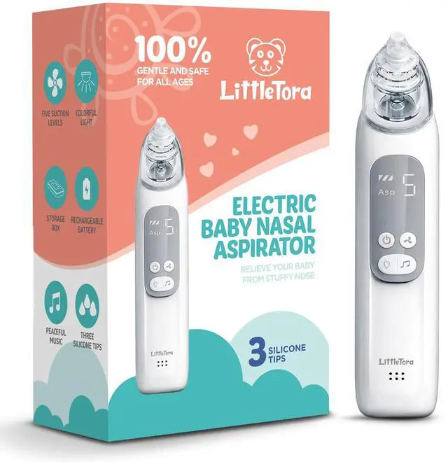 Main image of Baby Nasal Aspirator - Rechargeable Electric Nose Sucker Baby Nose Cleaner - Toddlers Booger Mucus Sucker - Baby Vac Nasal Aspirator - Infant Booger Suction Removal Device