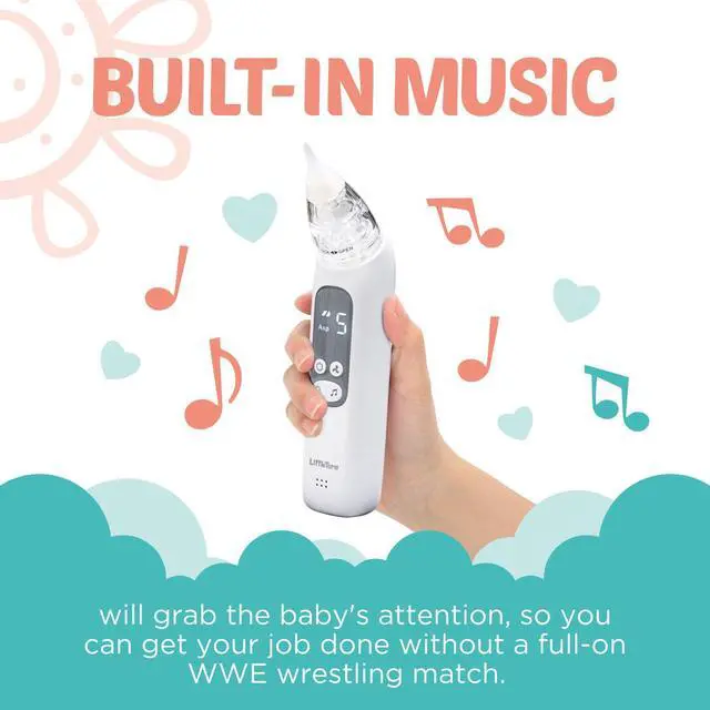 Alt view image 4 of 6 - Baby Nasal Aspirator - Rechargeable Electric Nose Sucker Baby Nose Cleaner - Toddlers Booger Mucus Sucker - Baby Vac Nasal Aspirator - Infant Booger Suction Removal Device