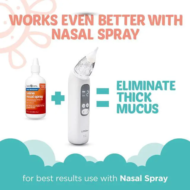 Alt view image 6 of 6 - Baby Nasal Aspirator - Rechargeable Electric Nose Sucker Baby Nose Cleaner - Toddlers Booger Mucus Sucker - Baby Vac Nasal Aspirator - Infant Booger Suction Removal Device