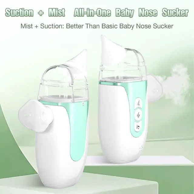 Alt view image 6 of 7 - Electric Nasal Aspirator for Baby, 2-in-1 Nose Sucker with Spray, Full Kit