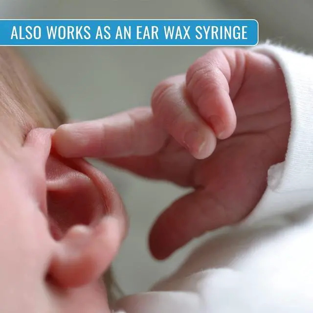 Alt view image 5 of 6 - Reusable Nasal Aspirator for Baby & Ear Bulb Syringe for Infant - Gentle Mucus Removal Suction to Clear Airway & Nasal | Baby Congestion Relief Nose Sucker for Baby