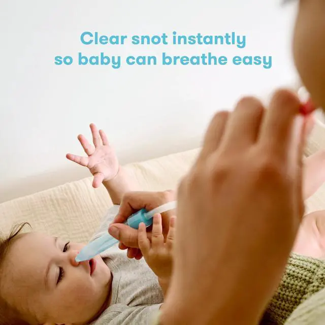 Alt view image 2 of 5 - Baby Saline Kit, Cold & Flu 12 pc Set Includes NoseFrida Nasal Aspirator for Baby, Nose Sucker, Saline Nasal Spray with 10 Extra Hygiene Filters, Nasal Spray Decongestant, 0.68 fl oz