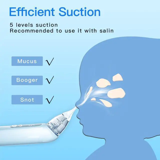 Alt view image 3 of 7 - Nasal Aspirator for Baby with 5-Level Adjustable Suction