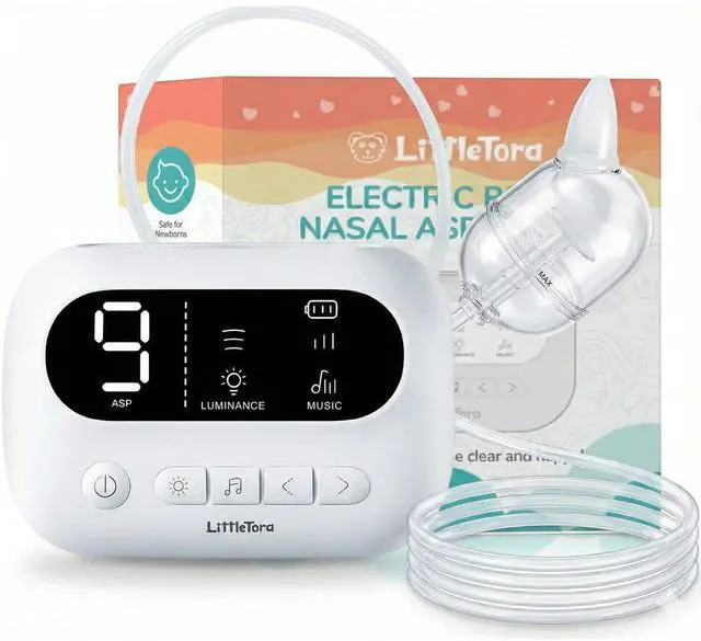 Main image of Pro Baby Nasal Aspirator - Built-in Music & Night Light - Rechargeable Nose Booger Sucker for Infants Babies Kids Toddlers - Snot Removal