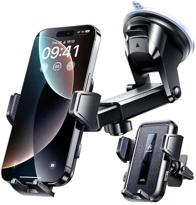 Main image of 2026 Car Phone HolderMilitary-Grade Strongest 90+LBS SuctionPhone Holder for Your Car Dashboard Windshield Vent Cell Phone Mount Truck Stand Cradle for iPhone 17 Pro Max 16 15 14 13 Android