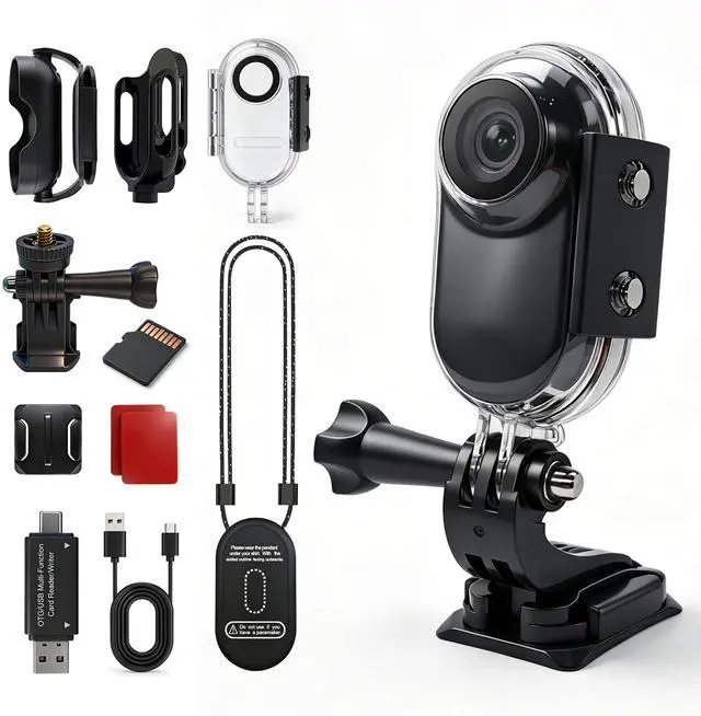Main image of Mini Body Camera with Audio and Video Recording for Snorkeling(Black)