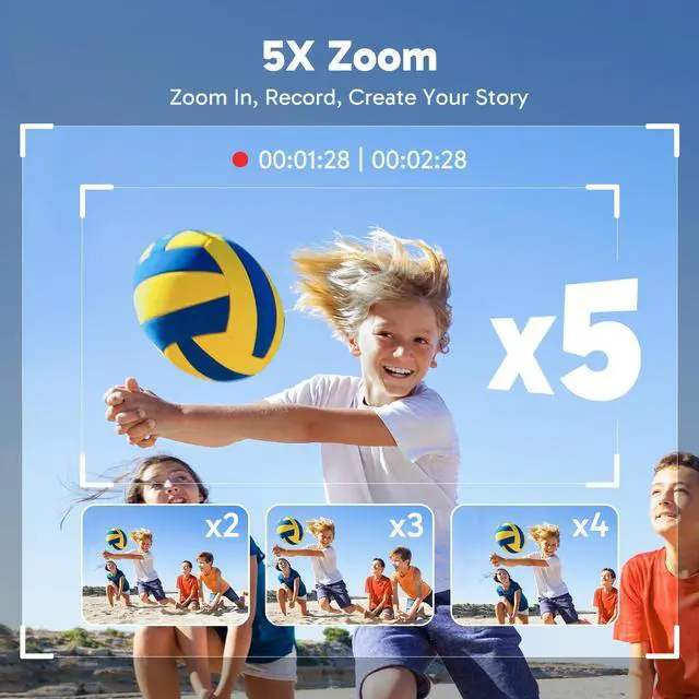 Alt view image 6 of 7 - Brave 4 Action Camera 4K 30fps Ultra Hd Video 20MP Photo, EIS, WiFi, 2X Batteries, Waterproof Underwater Camera, Camcorder Bundle for Snorkel, Travel, Motorcycle, Bicycle, Helmet Accessories Kit