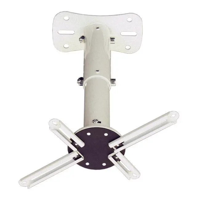 Alt view image 6 of 7 - P101W Universal Projector Ceiling Mount, White - Fits Most projectors and Supports up to 22lbs - Extends 9 to 12 Using Supplied Extension Tubes