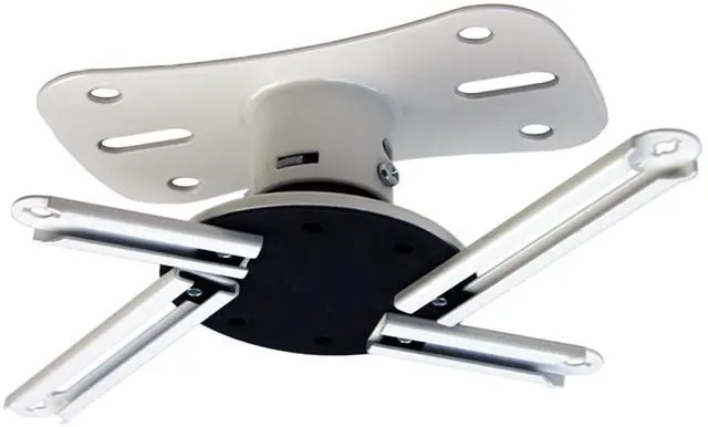 Main image of P101W Universal Projector Ceiling Mount, White - Fits Most projectors and Supports up to 22lbs - Extends 9 to 12 Using Supplied Extension Tubes