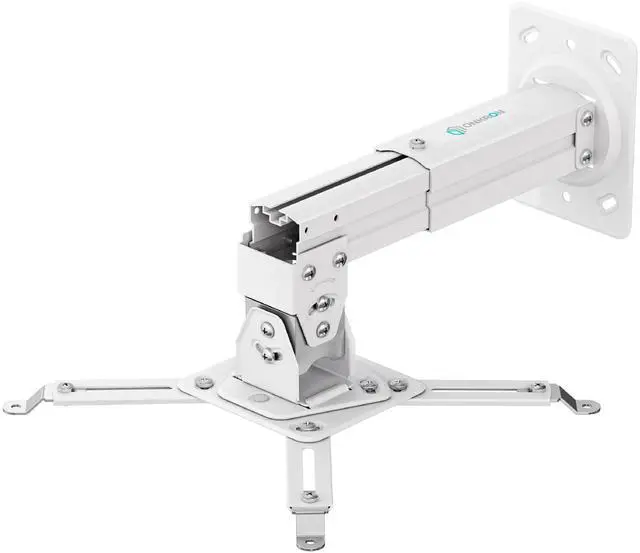 Main image of Projector Ceiling Mount, 22 lbs Load Capacity, Height Adjustable Projector Mount Ceiling & Wall, Swivel and Tilt, Extendable Arm, Universal Mounting Bracket for Home Cinema, Office, White