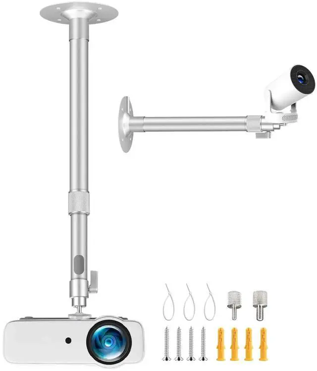 Main image of Upgraded Projector Mount, 360° Rotation 90° Tilt Adjustable 14-24in, Projector Wall Mount, Telescope Projectors Ceiling Mounts Compatible with Aurzen TMY HAPPRUN Yaber & Most Projectors