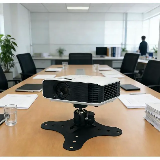 Alt view image 7 of 7 - Mini Projector Ceiling Mount with 360-Degree Ball Head, Desktop Stand, Projector Wall Mount Universal Compatibility, 1/4 Thread, Camera Mount Includes Mounting Screws