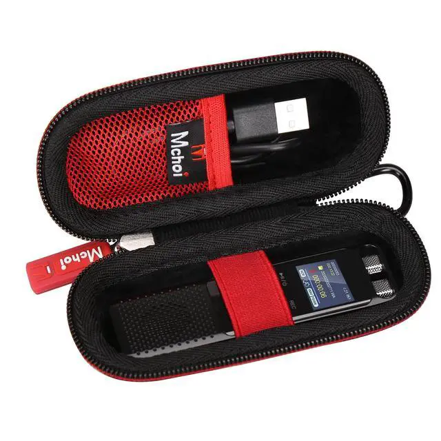 Alt view image 2 of 7 - Hard Case Suitable for Digital Voice Recorder Voice Activated Recorder, MP3/MP4 Players, USB Cable, Earphones-Bose QC20, Memory Cards, Case Only