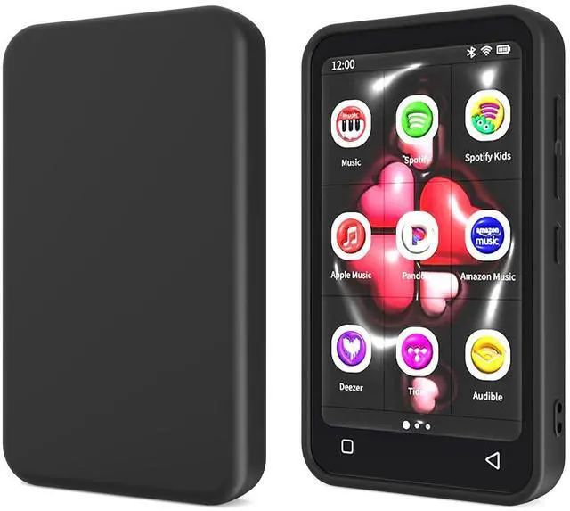 Main image of for TIMMKOO Q8, Q5, Q3E Mp3 Player Case with Cleaning Cloth Black