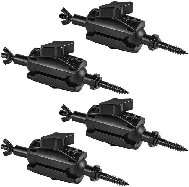 Main image of Adjustable Trail Camera Tree Mount: Game & Hunting Camera Outdoor Mounting Bracket Holder with Double 360° Swivel Tilt Ball Joints, 4 Pack