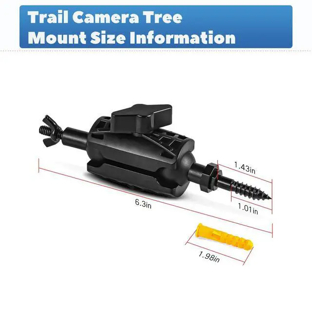 Alt view image 6 of 7 - Adjustable Trail Camera Tree Mount: Game & Hunting Camera Outdoor Mounting Bracket Holder with Double 360° Swivel Tilt Ball Joints, 4 Pack