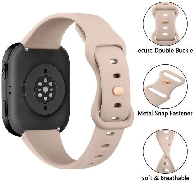 Alt view image 2 of 6 - Veryfit Smart Watch Bands, for VeryFit IDW13 IDW16 IDW19 IDW26 IDW28 Soft Silicone Adjustable Straps (Milk Tea/Smoke Purple/Starlight/Black)