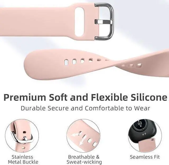 Alt view image 2 of 7 - AR-01 Smart Watch Bands, Soft Silicone Adjustable Straps Compatible with Fitpolo AR-01, Aeac AR-01 Smartwatch (5-PACK)