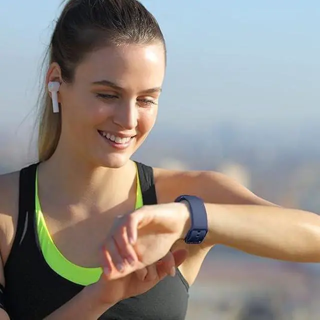 Alt view image 6 of 7 - AR-01 Smart Watch Bands, Soft Silicone Adjustable Straps Compatible with Fitpolo AR-01, Aeac AR-01 Smartwatch (5-PACK)