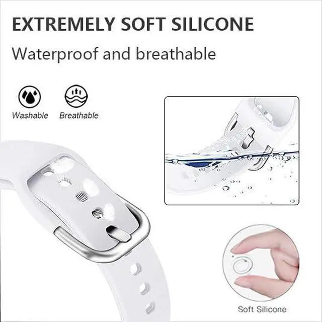 Alt view image 4 of 7 - VeryFit Watch Bands, For VeryFit IDW13 IDW19 IDW16 IDW26 IDW28 Soft Silicone Smart Watch Bands Adjustable Straps Quick Release Replacement Wristbands (8-PACK,Not Fit for DR03 DR05 DR06)
