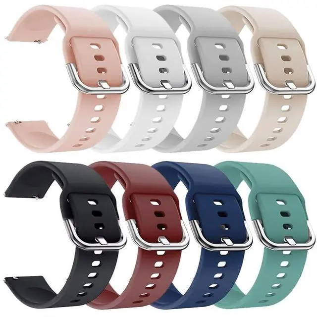 Main image of VeryFit Watch Bands, For VeryFit IDW13 IDW19 IDW16 IDW26 IDW28 Soft Silicone Smart Watch Bands Adjustable Straps Quick Release Replacement Wristbands (8-PACK,Not Fit for DR03 DR05 DR06)