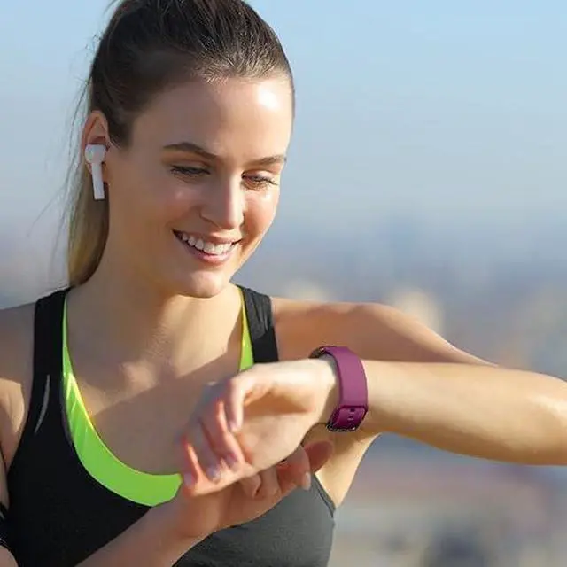 Alt view image 6 of 7 - VeryFit Watch Bands, For VeryFit IDW13 IDW19 IDW16 IDW26 IDW28 Soft Silicone Smart Watch Bands Adjustable Straps Quick Release Replacement Wristbands (8-PACK,Not Fit for DR03 DR05 DR06)