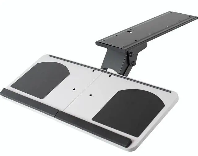 Main image of Adjustable Computer Keyboard and Mouse Platform Tray, Ergonomic Under Table Desk Mount Drawer, MOUNT-KB01