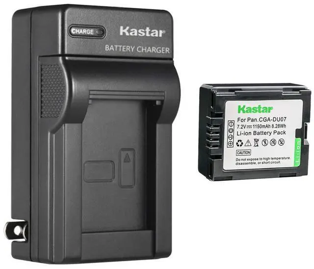 Main image of 1-Pack Battery and AC Wall Charger Replacement for Panasonic PV-GS39, PV-GS50, PV-GS55, PV-GS59, PV-GS65, PV-GS70, PV-GS75, PV-GS80, PV-GS83, PV-GS85, PV-GS120, PV-GS150, PV-GS180, PV-GS200