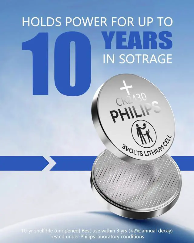 Alt view image 3 of 7 - CR2430 3V Lithium Button Cell Battery 20 Pack, 10 Year Shelf Life