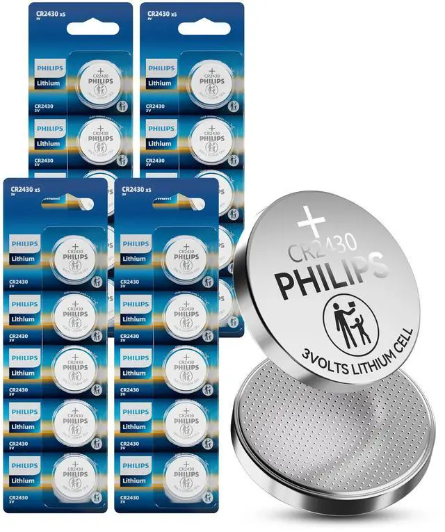 Main image of CR2430 3V Lithium Button Cell Battery 20 Pack, 10 Year Shelf Life