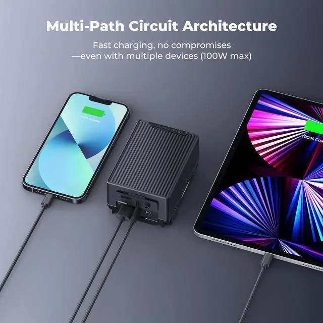 Alt view image 4 of 7 - V Mount Battery 99Wh PD100W USB-C Fast Charging V-Mount Battery
