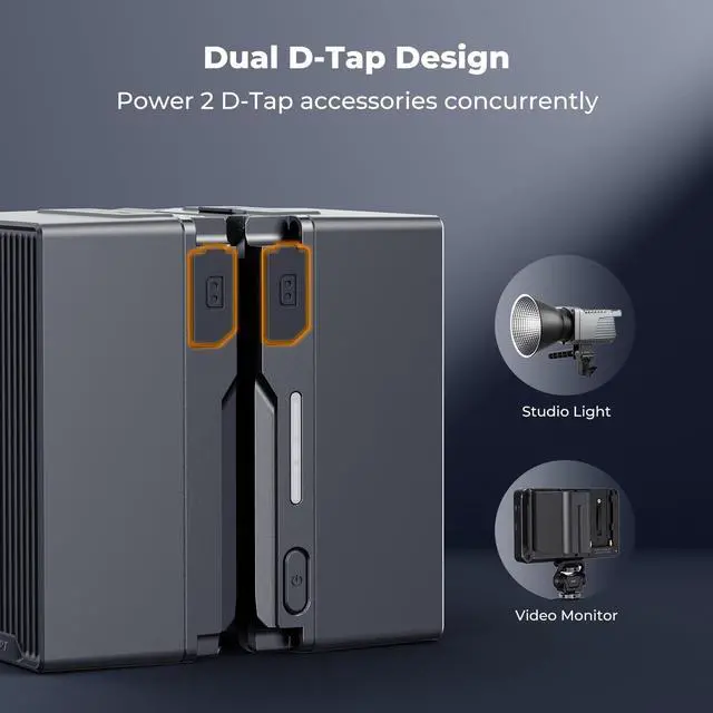 Alt view image 5 of 7 - V Mount Battery 99Wh PD100W USB-C Fast Charging V-Mount Battery