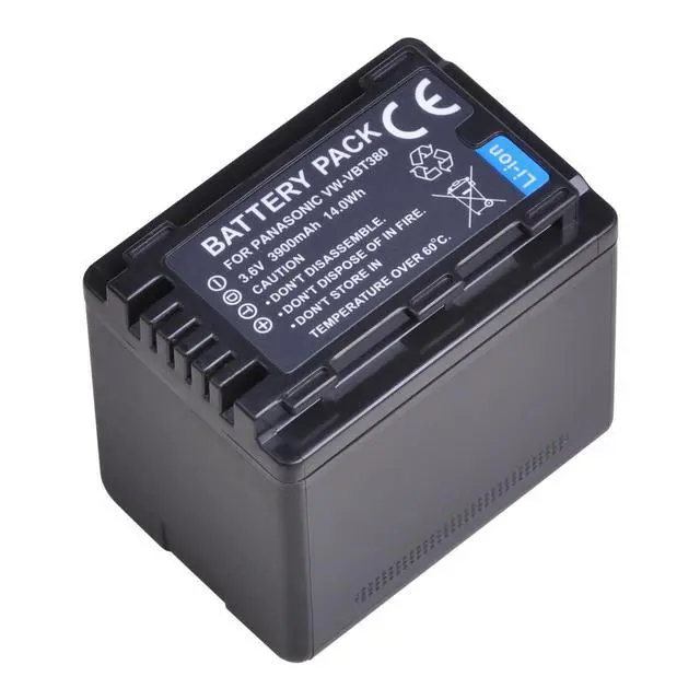 Alt view image 4 of 7 - 2Packs VW-VBT380 VW-VBT190 Battery (3900mAh) + Dual USB Charger for Panasonic HC-V210, HC-V250, HC-V380, HC-V510, HC-V520, HC-V550, HC-V710, HC-V720, HC-V750, HC-V770, HC-VX870 Cameras