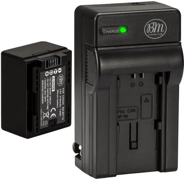 Main image of BP-718 Battery and Charger for Canon Vixia HFR80 HFR82 HFR800 HFM50 HFM52 HFM500 HFR30 HFR32 HFR300 HFR40 HFR42 HFR400 HFR50 HFR52 HFR500 HFR60 HFR62 HFR600 HFR70 HFR72 HFR700
