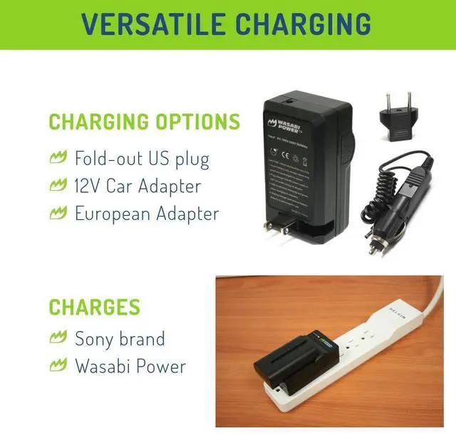 Alt view image 5 of 6 - Battery (2-Pack) and Charger for Sony NP-F330, NP-F530, NP-F550, NP-F570 (L Series) and CN-160, CN-216, CN126 Series & Atomos Ninja V, Shinobi, Shogun 7, BMPCC 6K Pro and More