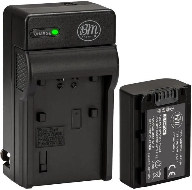 Main image of NP-FV50 Battery and Battery Charger for Sony DCR-SX44 DCR-SX45 HDR-PJ200 HDR-PJ230 HDR-PJ380 HDR-PJ430V HDR-PJ650V HDR-PV790V HDR-TD30V Handycam Camcorder + More!!