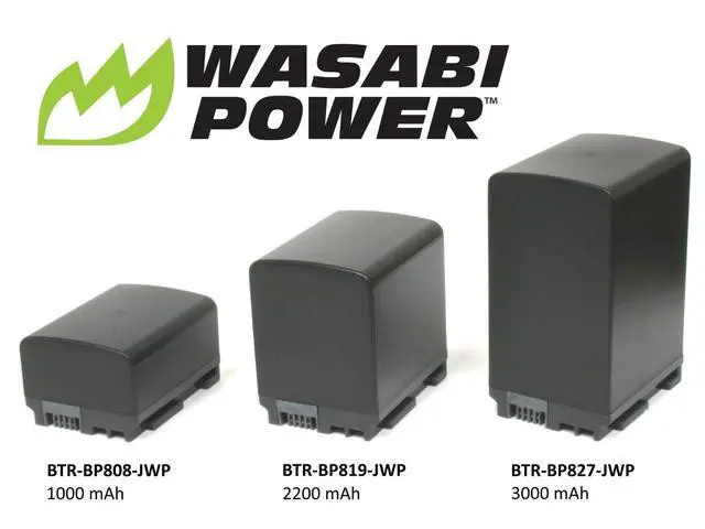 Alt view image 5 of 5 - BP-807, BP-808, BP-809 Battery (2-Pack) and Charger for Canon FS21, FS22, FS31, FS40, FS200, FS300, FS400, VIXIA HF G10, HF G20, HF M30, HF M31, HF M32, HF M40, HF M41, HF M300, and More