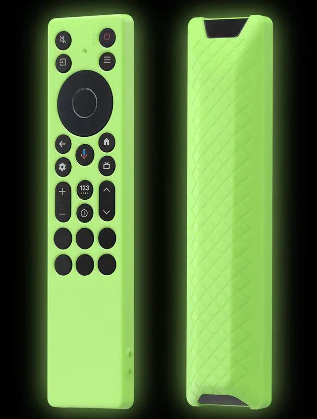 Main image of Silicone Case Cover for TCL RC813A FMB1 / RC923A FMB1 Remote, Protective Sleeve for TCL 2025 QM6K QM7K TV Remote, Glow Green