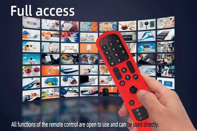 Alt view image 4 of 7 - Silicone Cover for MR24GA/MR21GA/MR22GN/MR23GA Protective Case Compatible with LG Magic TV C2 C3 G3 OLED Remote Control Slicone Sleeve with Lanyard(Black)