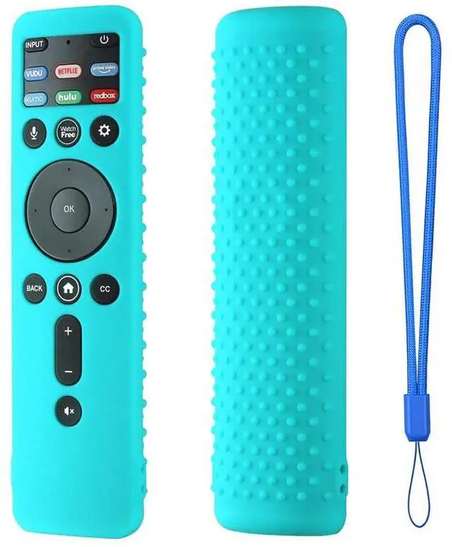 Main image of Silicone Cover for VIZIO XRT260 Smart TV Remote VIZIO XRT260 Silicone Case Cover Shockproof Anti Slip Silicone Skin Sleeve with Lanyard(Mint Green)