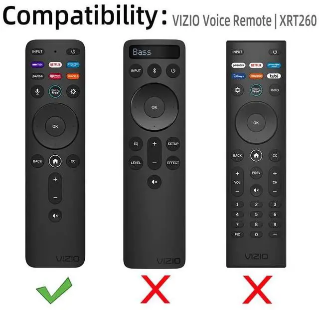 Alt view image 2 of 7 - Silicone Cover for VIZIO XRT260 Smart TV Remote VIZIO XRT260 Silicone Case Cover Shockproof Anti Slip Silicone Skin Sleeve with Lanyard(Red)