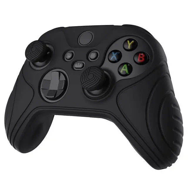 Alt view image 6 of 7 - PlayVital Samurai Edition Anti-Slip Controller Grip Silicone Skin for Xbox Core Controller, Ergonomic Protective Case Cover for Xbox Series S/X w/Thumb Grips - Black