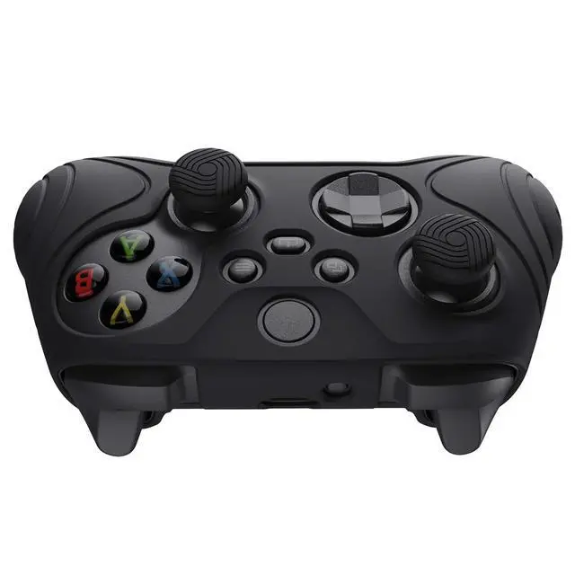 Alt view image 7 of 7 - PlayVital Samurai Edition Anti-Slip Controller Grip Silicone Skin for Xbox Core Controller, Ergonomic Protective Case Cover for Xbox Series S/X w/Thumb Grips - Black
