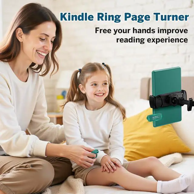 Alt view image 2 of 7 - Page Turner Ring for Kindle,Remote Control for iPhone iPad Tablets eReaders