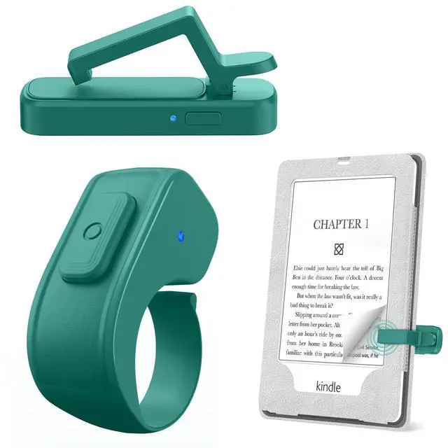 Main image of Page Turner Ring for Kindle,Remote Control for iPhone iPad Tablets eReaders